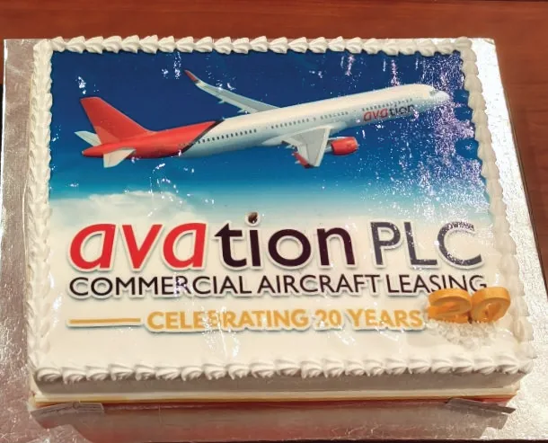 20th anniversary company cake